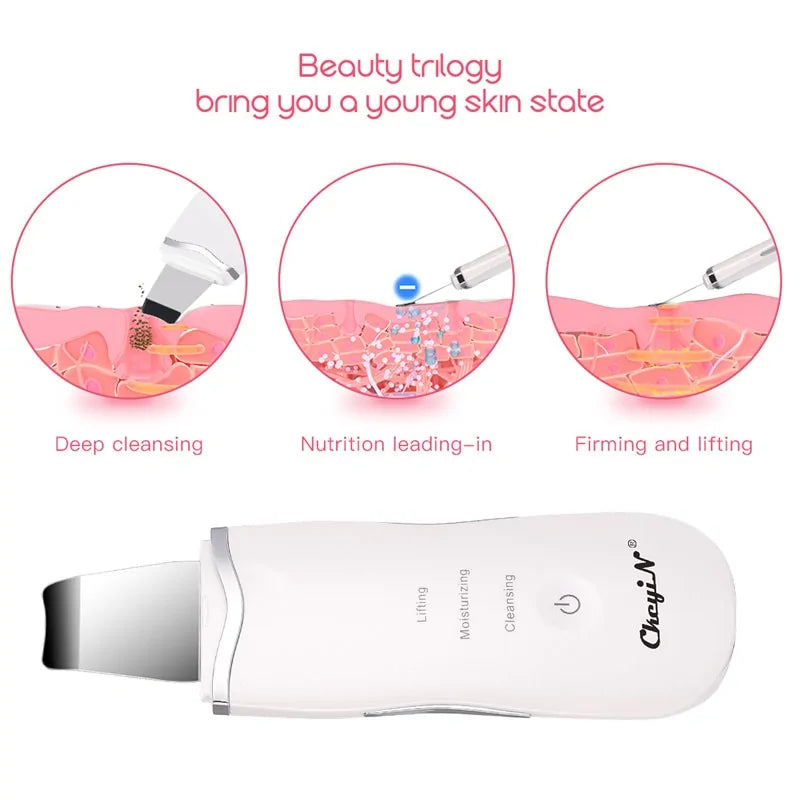 Ultrasonic Skin Scrubber + Nano Steamer for Rejuvenation